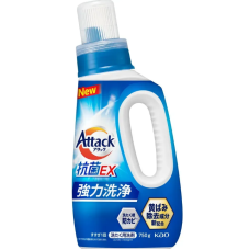 Рідкий антибактеріальний засіб для прання Attack Antibacterial EX, КАО, 750 г