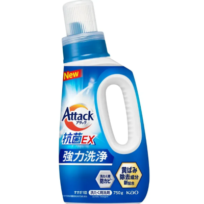 Рідкий антибактеріальний засіб для прання Attack Antibacterial EX, КАО, 750 г
