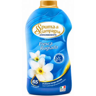 Кондиціонер для пом'якшення білизни Spuma di Sciampagna Fresca Rugiada, 65 прань, 1300 мл