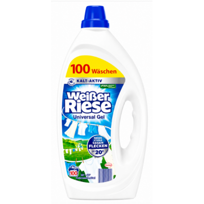 Гель для прання білих та світлих речей Weißer Riese Universal Gel, 100 прань