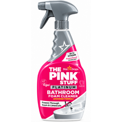Пінний засіб для чищення ванної кімнати The Pink Stuff Platinum Bathroom Foam Cleaner, 750 мл