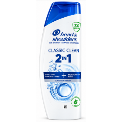 Шампунь-кондиционер 2 в 1 против перхоти Head & Shoulders Classic Clean, 400 мл
