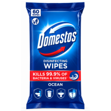 Дезинфицирующие влажные салфетки Domestos Disinfecting Wipes Ocean, 60 шт.