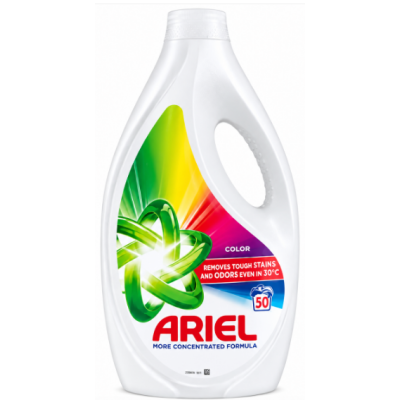 Гель для прання кольорових речей Ariel Color, 50 прань, 2,25 л
