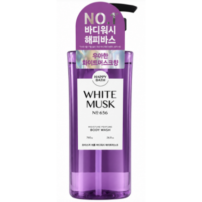 Парфумований гель для душу Happy Bath White Musk №656, 760 г