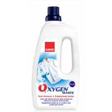 Гелевий плямовивідник для прання білої білизни Sano Oxygen Gel for White Laundry, 1 л