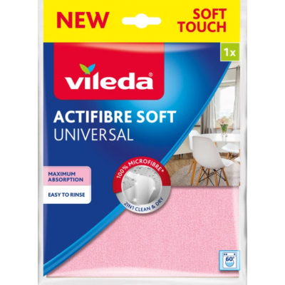 Серветка з мікрофібри Vileda Actifibre Soft, 1 шт.