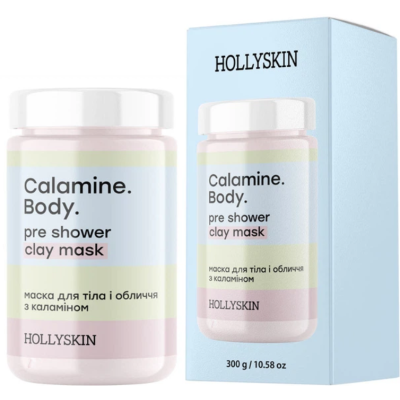 Маска для тіла і обличчя Hollyskin Calamine Body з каламіном від прищів, 300 г