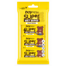 Вологі серветки Doyfresh Mini жовтого кольору, 8 шт