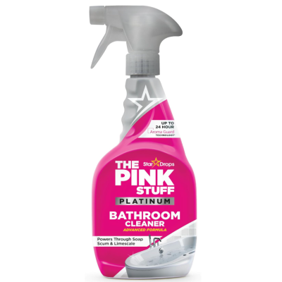 Очисний засіб для ванної кімнати Pink Stuff Platinum Bathroom Foam Cleaner, спрей, 650 мл
