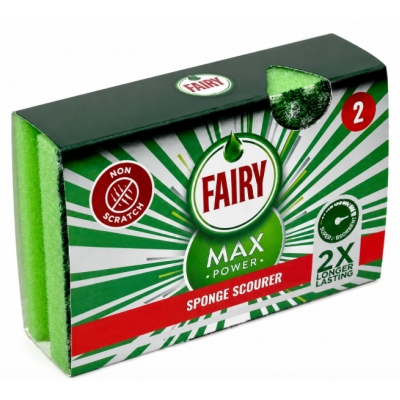 Набір губчастих мочалок Fairy Max Power, 2 шт