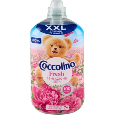 Кондиціонер для білизни Coccolino Fresh Sensazione Seta «Відчуття шовку», 76 прань, 1750 мл