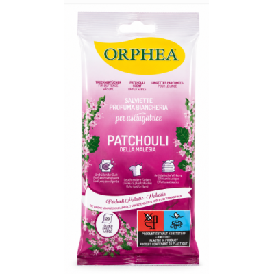 Серветки для сушильної машини Orphea Patchouli della Malesia, 20 шт