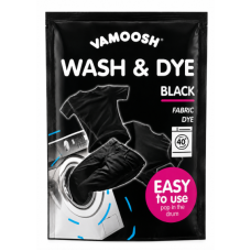 Барвник для чорних тканин Vamoosh Wash & Dye Black, 350 гр