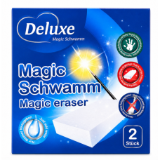 Меламінова губка Deluxe Magic Schwamm Magic Eraser, 2 шт