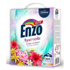 Стиральный порошок Enzo Elite Ayurveda Color & Dark для цветного и тёмного белья, 100 стирок, 5,5 кг