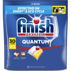 Засіб для миття посуду в посудомийних машинах FINISH Quantum Лимон, 30 капсул