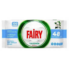 Універсальні вологі серветки для прибирання Fairy Jasmine, 100 шт