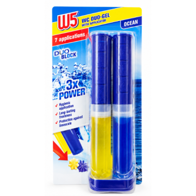 Освіжувач унітаза W5 WC Duo-Gel with Applicator Ocean, 2 шт