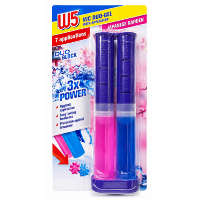 Освіжувач для унітаза W5 WC Duo-Gel with Applicator Japanese Garden, 2 шт