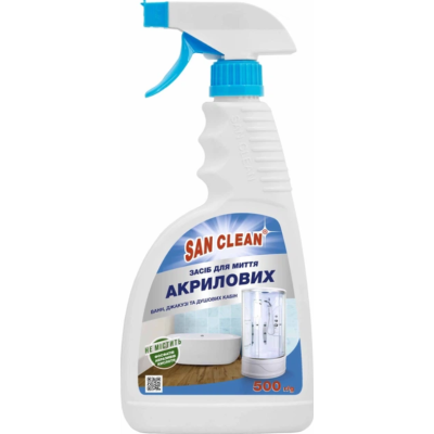 Универсальное средство San Clean для акриловых ванн, 500 мл