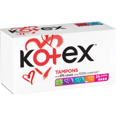 Гігієнічні тампони KOTEX Super, 24 шт
