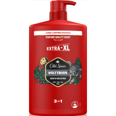 Чоловічий гель для душу та шампунь 3 в 1 Old Spice Wolfthorn, 1 л