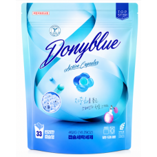 Концентрированные универсальные капсулы для стирки Top Step Dony Blue, 33 шт.