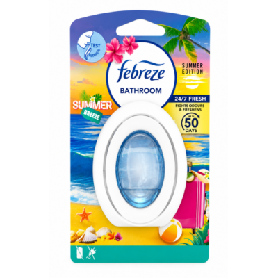 Освежитель воздуха для ванной Febreze Bathroom Summer Breeze, до 50 дней