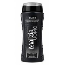 Чоловічий гель-шампунь Malizia Uomo Silver Liquid Energy, 250 мл