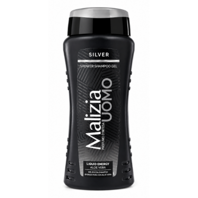 Чоловічий гель-шампунь Malizia Uomo Silver Liquid Energy, 250 мл