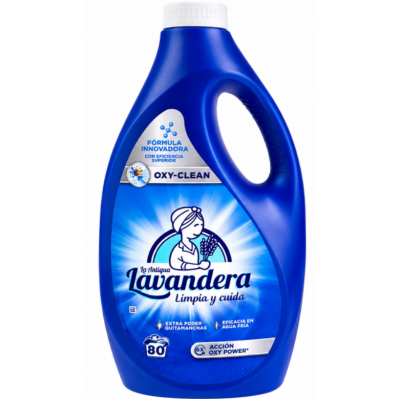 Рідкий засіб для прання La Antigua Lavandera Oxy-Clean, 80 прань, 3,6 л