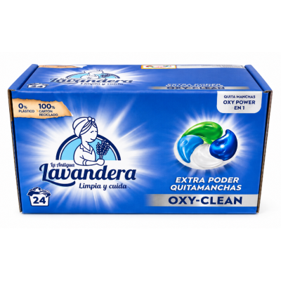 Капсули для прання La Antigua Lavandera Oxy-Clean Extra Power, 24 шт