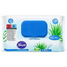 Вологі серветки для догляду за шкірою Sleepy Aloe Vera, 120 шт