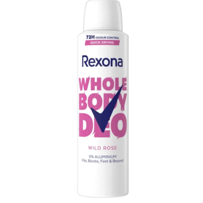 Дезодорант-спрей для тіла Rexona Wild Rose без алюмінію, 150 мл