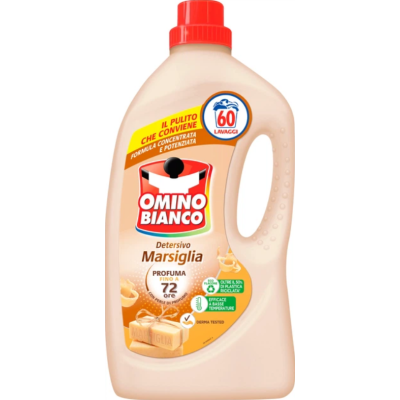 Гель для прання Omino Bianco Marsiglia з марсельським милом, 2,4 л, 60 прань