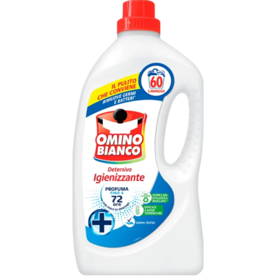 Антибактеріальний гель для прання Omino Bianco, 2,4 л, 60 прань