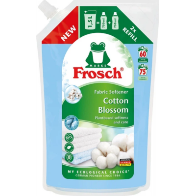 Ополіскувач для білизни Frosch Cotton Blossom Квіти бавовни, 1,5 л