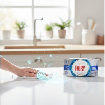 Fairy Platinum Антибактеріальні вологі серветки, 100 шт