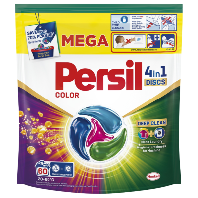 Капсули  Persil Discs 4in1 Color для прання кольорового, 60 шт