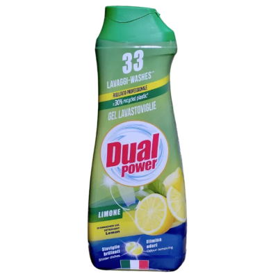 Гель для посудомийної машини Dual Power All in 1 Lemon, 660 мл