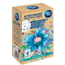 Активний порошок для очищення унітазу Ambi Pur Active Powder Water Flowers, 400 г (4 дози)