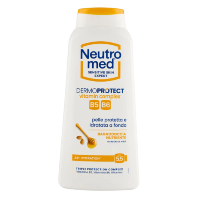 Гель для душу Neutromed Dermoprotect Vitamin Complex з мигдалем і медом, pH 5.5, 600 мл