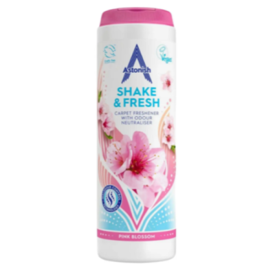 Освіжувач килимів Astonish Shake & Fresh Pink Blossom, 400 гр