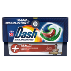 Капсули для прання Dash Platinum Detergent Pods with Extra Cleaning Power, 20 шт