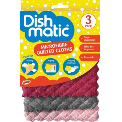 Серветки з мікрофібри Dishmatic Quilted, набір 3 шт