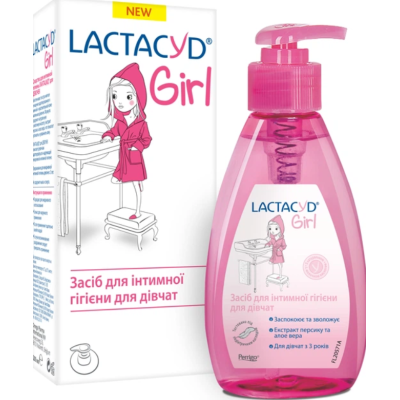 Засіб для інтимної гігієни LACTACYD для дівчаток, з дозатором, 200 мл
