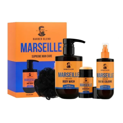 Подарунковий набір для чоловіків Barber Blend Marseille