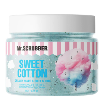 Крем-скраб для рук і тіла з ароматом солодкої вати Sweet Cotton Mr.SCRUBBER 250 г