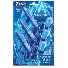 Очисний блок для унітазу Astonish Foam & Fresh Ocean Blue mega triple pack, 3 шт